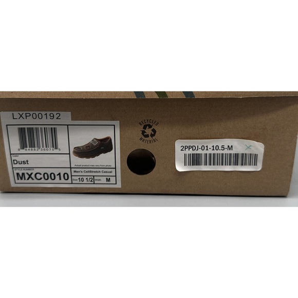 Twisted X EcoTWX VFW Slip On Driving Moc Shoes MXC0010‎ Men\'s Size 10.5 main image 5